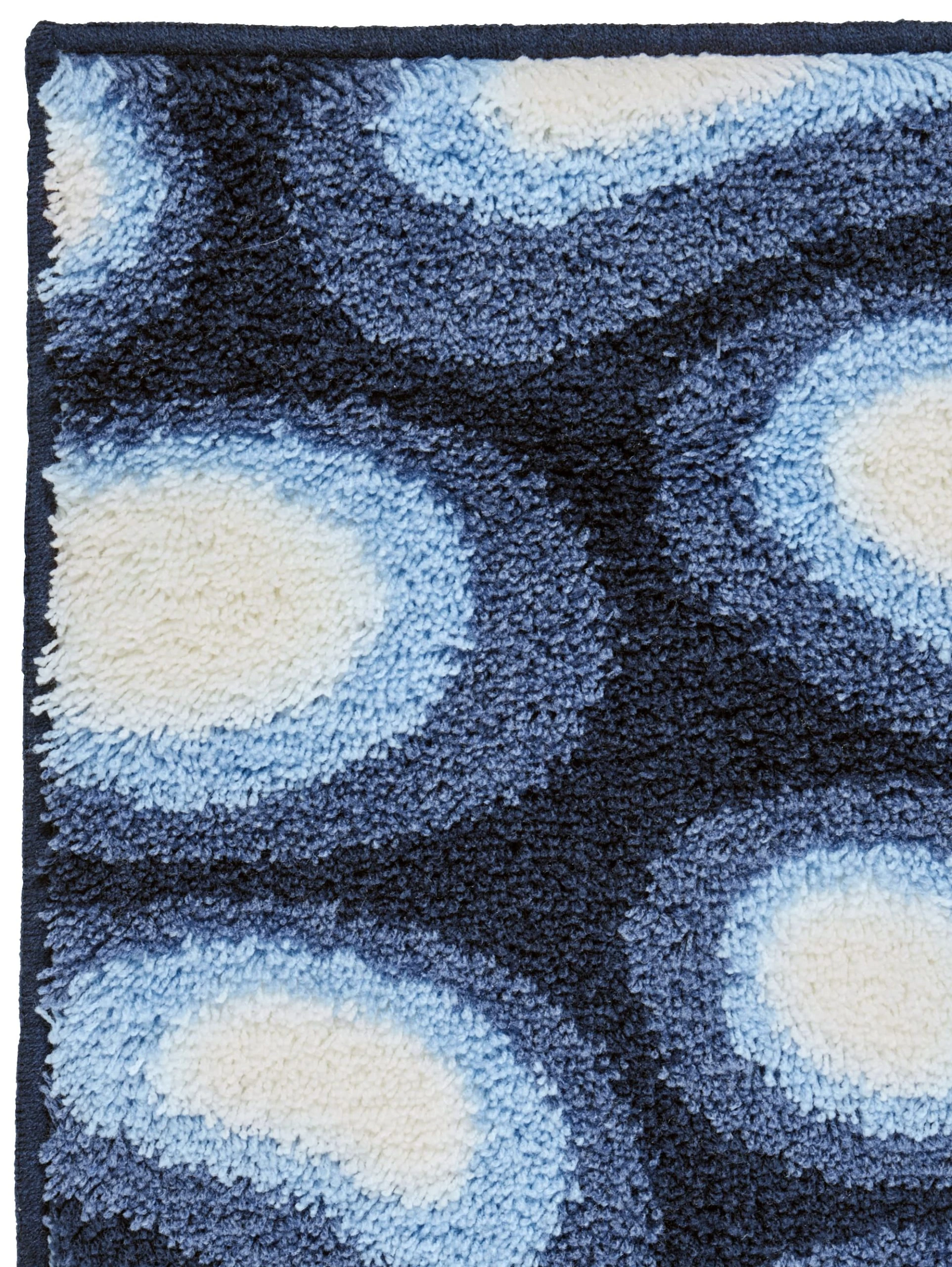 Webschatz Badematte Rund 'Tokio' In Blau 4 Webschatz Badematte Rund 'Tokio' In Blau – Bild 4