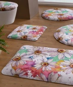 Webschatz Badematte Rund 'Ubud' Mit Memory-Schaum In Multicolor