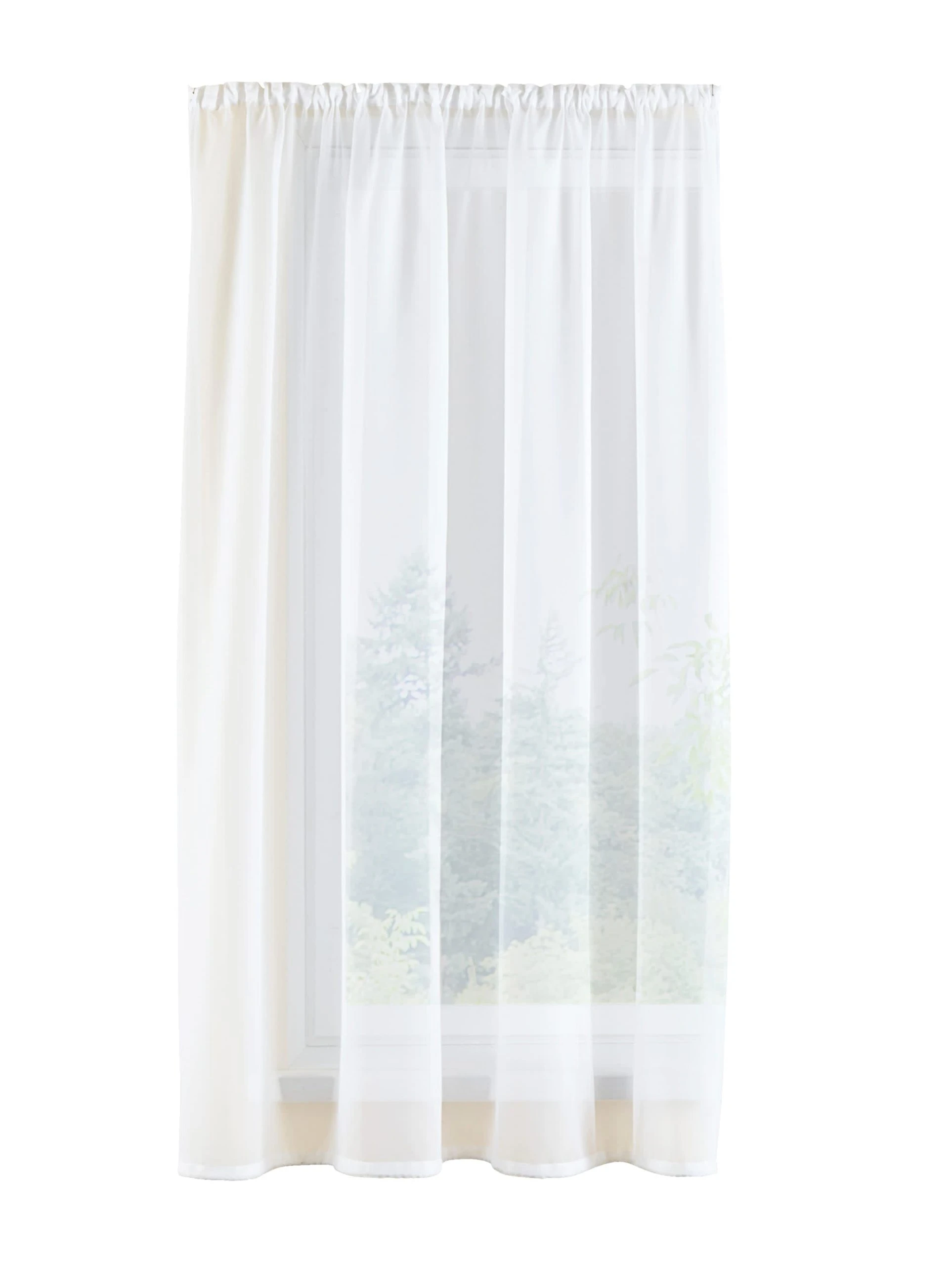 Webschatz Dekogardine "Karla" In Weiß 1 Webschatz Dekogardine "Karla" In Weiß