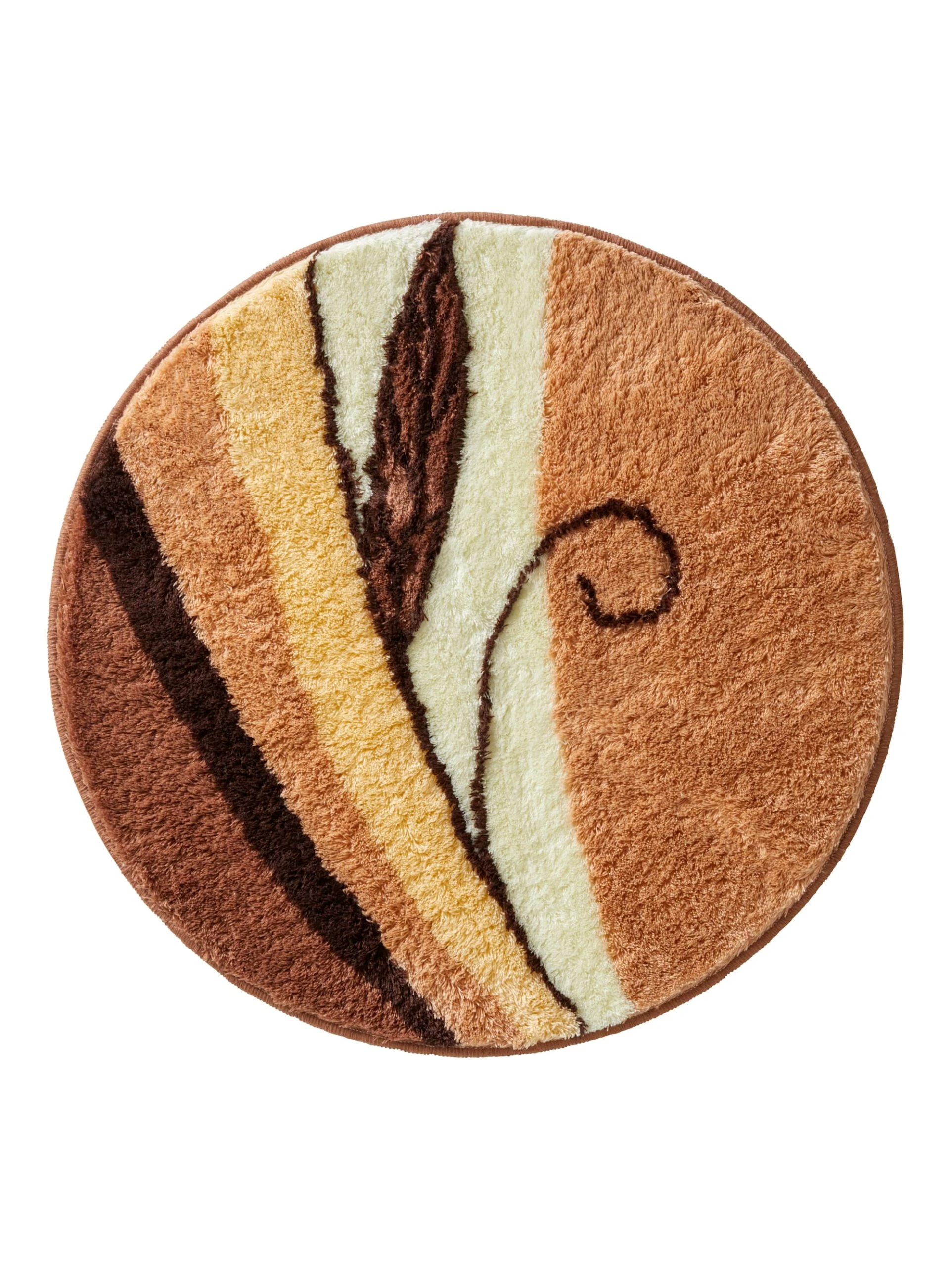 Webschatz Duschvorlage Halbrund 'Aspen 2.0' In Braun 6 Webschatz Duschvorlage Halbrund 'Aspen 2.0' In Braun – Bild 6