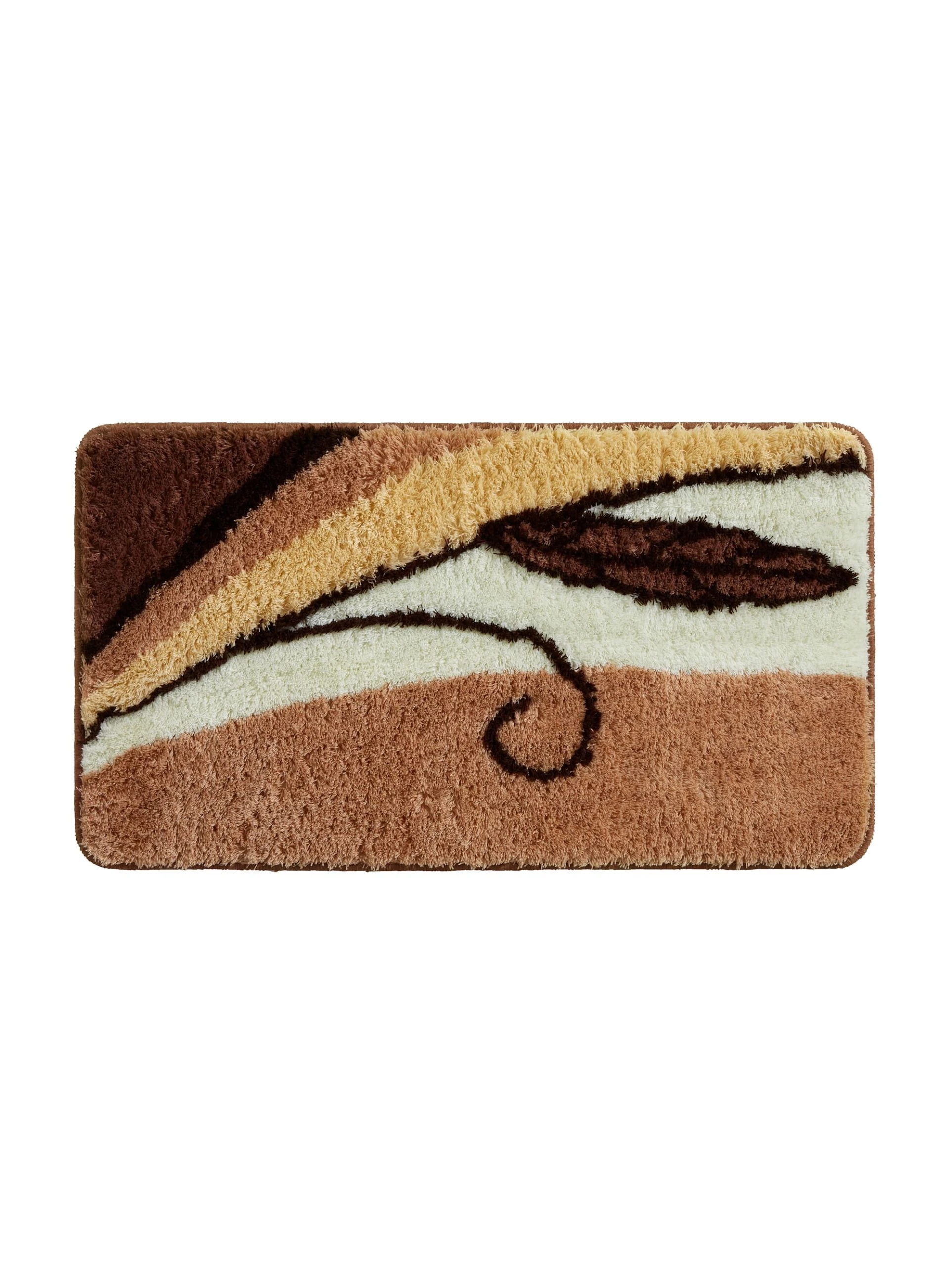 Webschatz Duschvorlage Halbrund 'Aspen 2.0' In Braun 1 Webschatz Duschvorlage Halbrund 'Aspen 2.0' In Braun