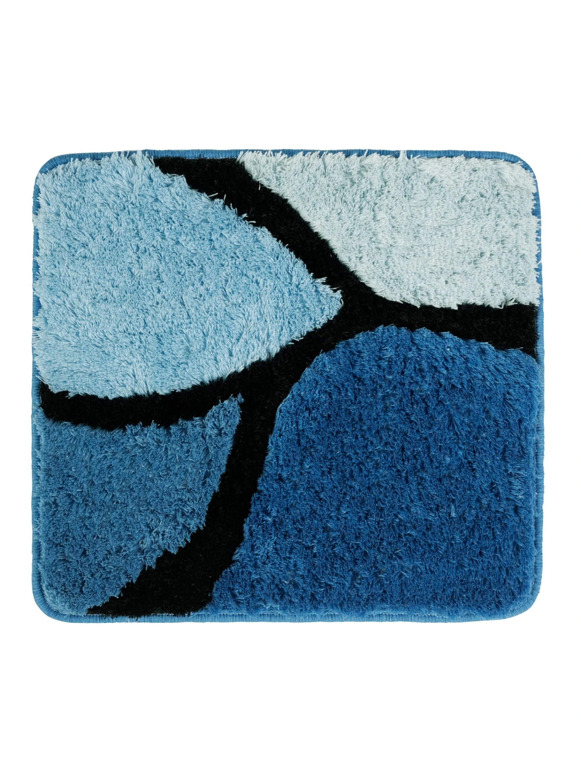 Webschatz Duschvorlage Halbrund 'Hamburg' In Blau 2 Webschatz Duschvorlage Halbrund 'Hamburg' In Blau – Bild 2