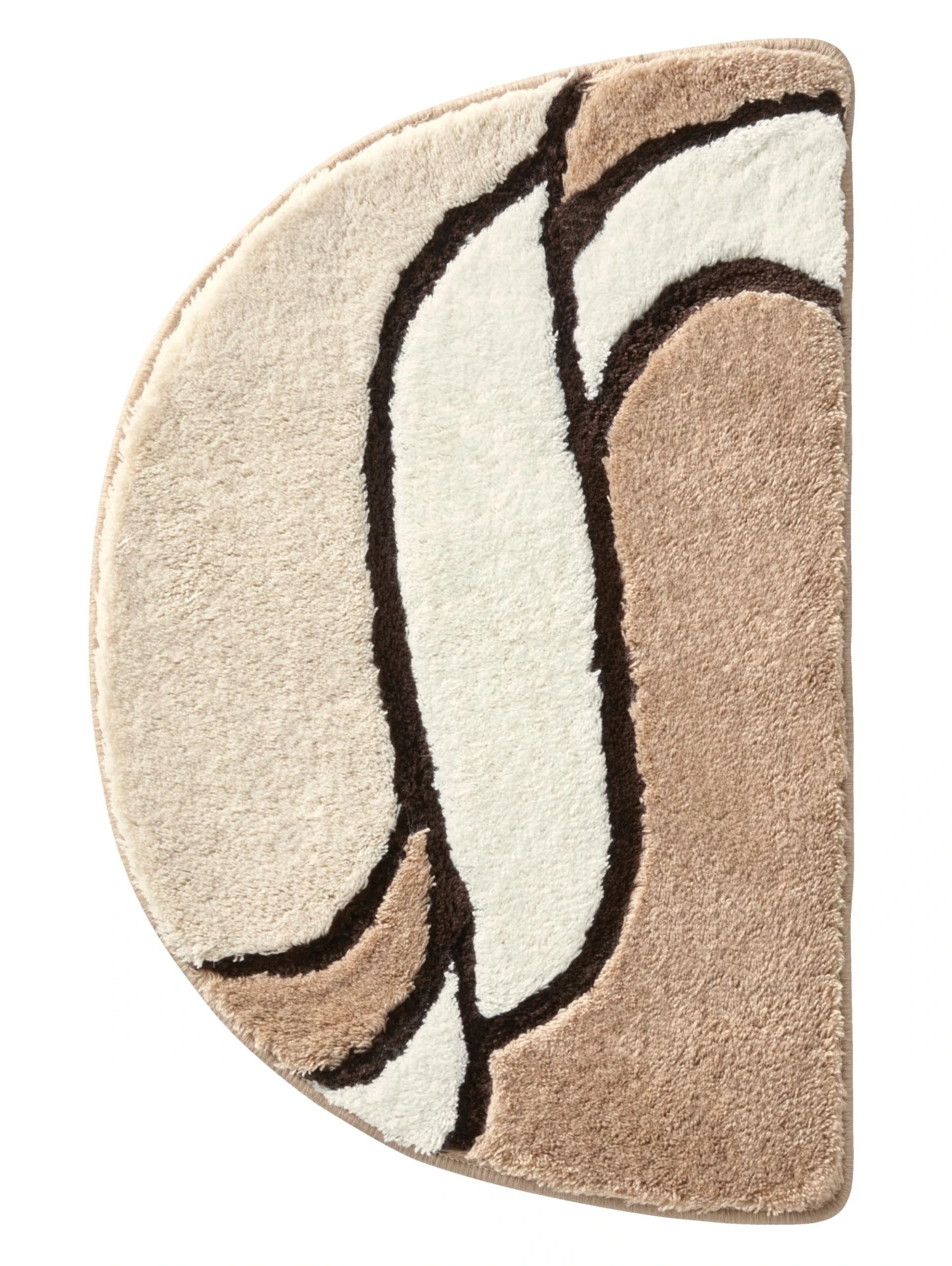 Webschatz Duschvorlage Halbrund 'Prime' In Beige 6 Webschatz Duschvorlage Halbrund 'Prime' In Beige – Bild 6