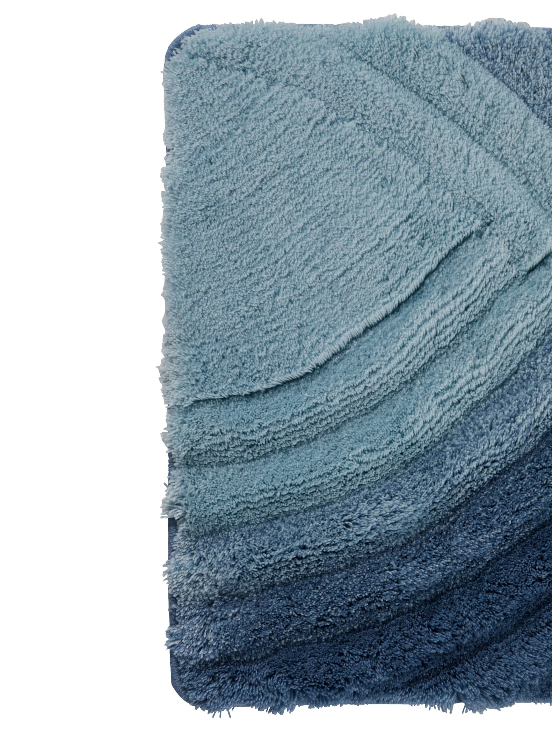 Webschatz Duschvorlage Halbrund 'Stella' In Blau 4 Webschatz Duschvorlage Halbrund 'Stella' In Blau – Bild 4