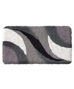 Webschatz Duschvorlage Halbrund 'Sylt' In Grau -Relaxdays Verkaufsshop webschatz duschvorlage halbrund sylt in grau 2 scaled