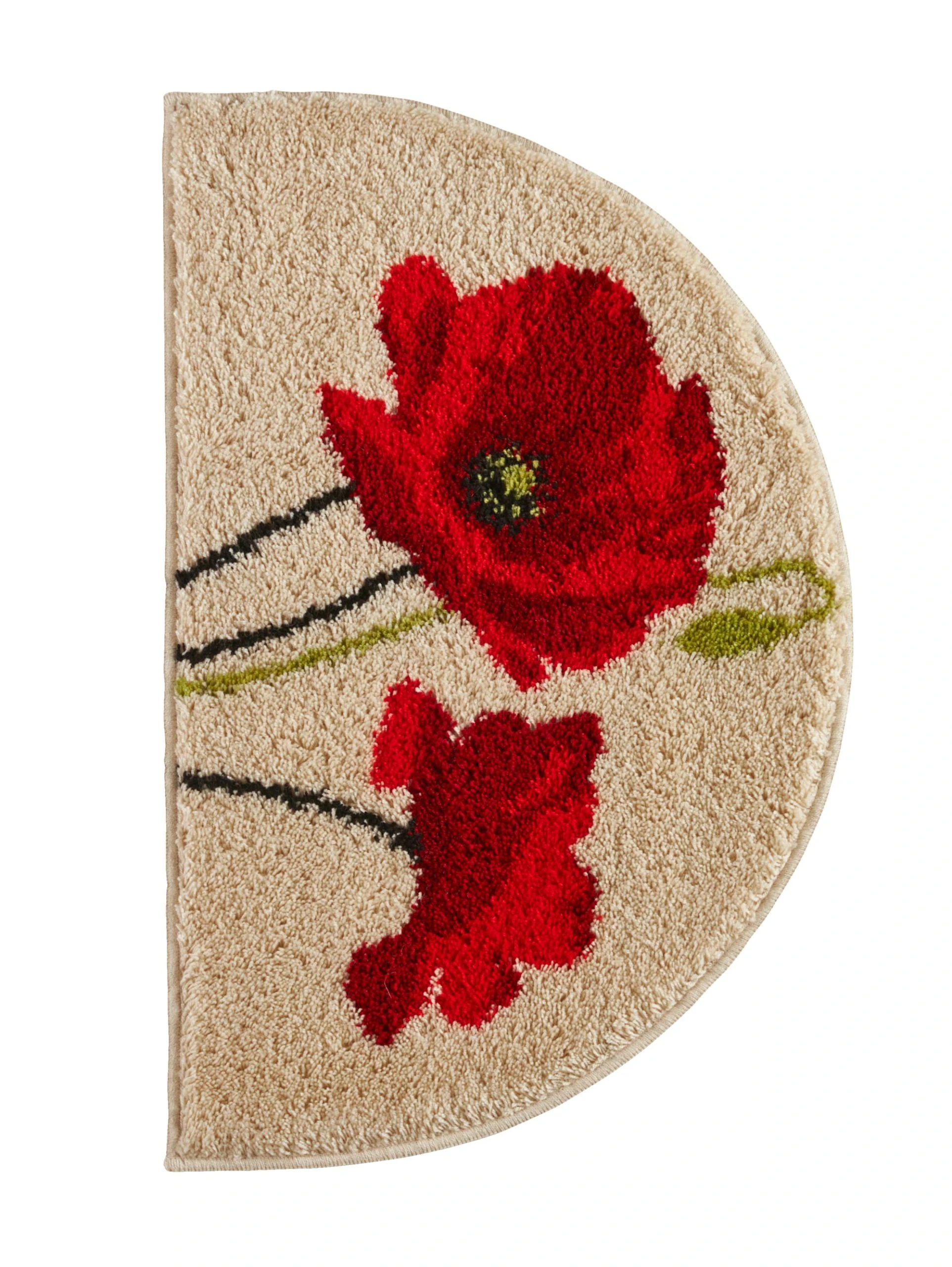 Webschatz Duschvorlage Halbrund 'Tirana' In Natur 4 Webschatz Duschvorlage Halbrund 'Tirana' In Natur – Bild 4