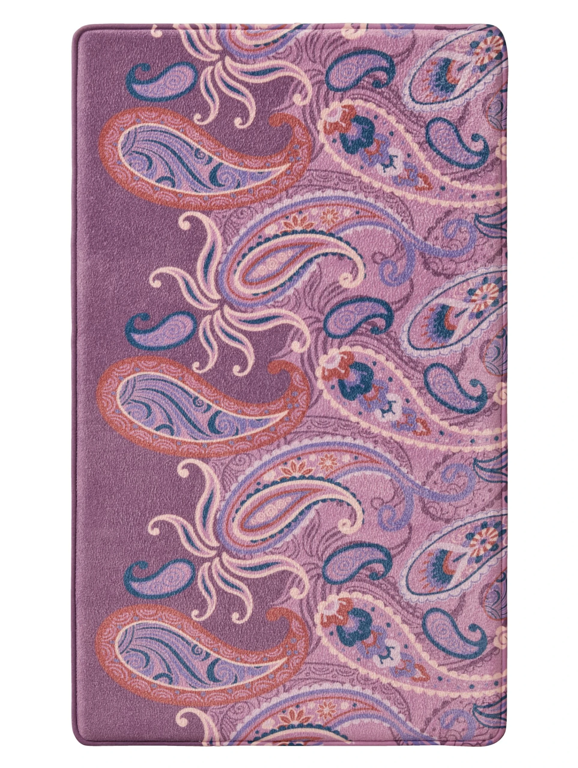 Webschatz Duschvorlage Halbrund `Verona` Mit Memory Schaum In Lila 3 Webschatz Duschvorlage Halbrund `Verona` Mit Memory Schaum In Lila – Bild 3