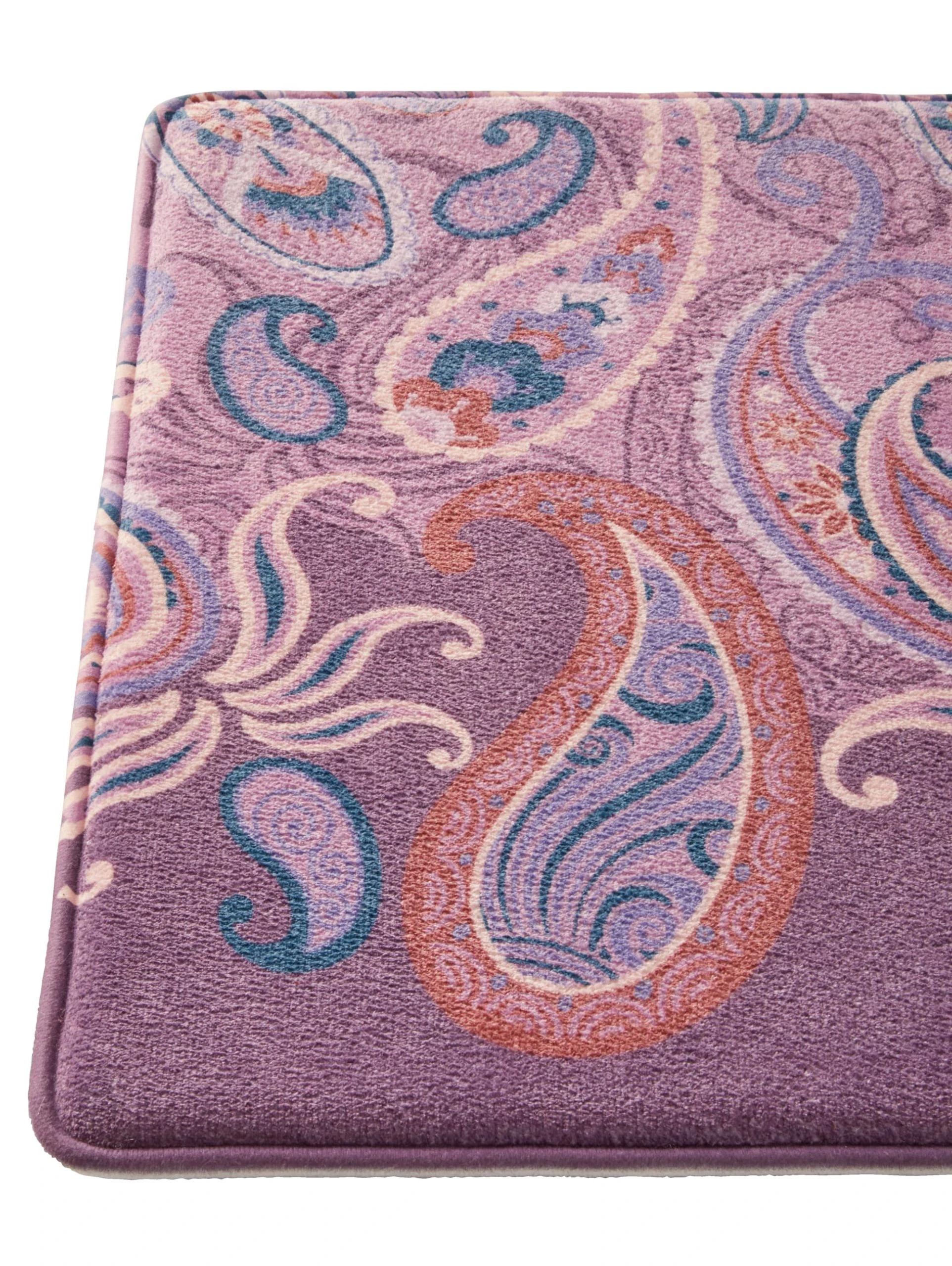 Webschatz Duschvorlage Halbrund `Verona` Mit Memory Schaum In Lila 4 Webschatz Duschvorlage Halbrund `Verona` Mit Memory Schaum In Lila – Bild 4