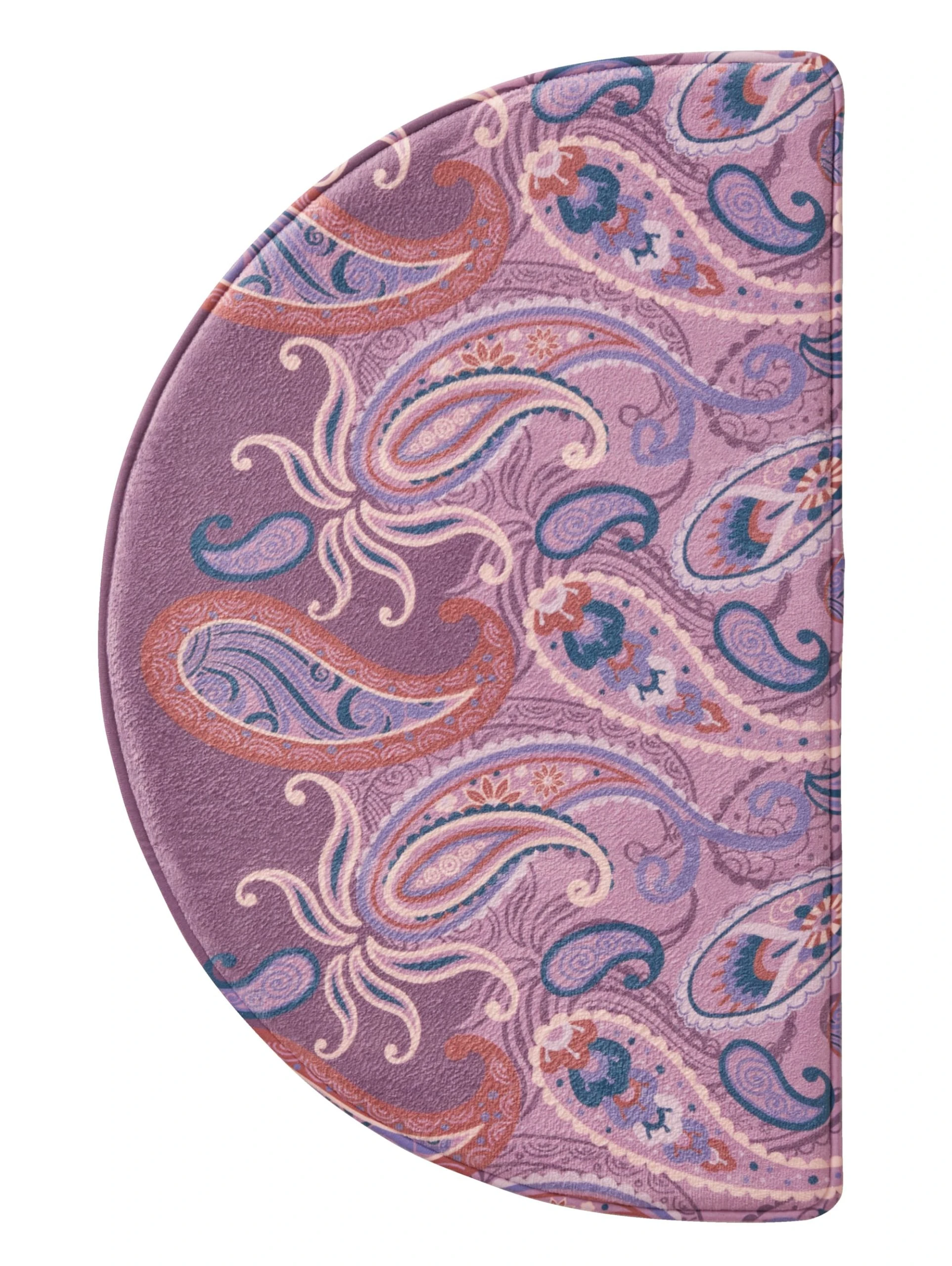 Webschatz Duschvorlage Halbrund `Verona` Mit Memory Schaum In Lila 7 Webschatz Duschvorlage Halbrund `Verona` Mit Memory Schaum In Lila – Bild 7