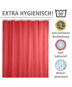 Wenko Anti-Schimmel Duschvorhang Uni Red In Rot 23 Wenko Anti-Schimmel Duschvorhang Uni Red In Rot -Relaxdays Verkaufsshop wenko anti schimmel duschvorhang uni red in rot 9