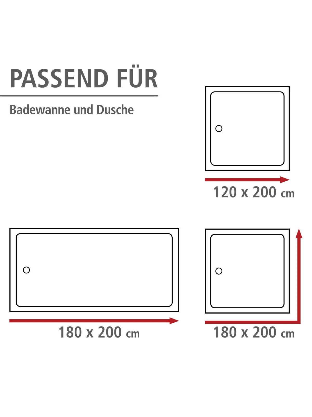 Wenko Anti-Schimmel Duschvorhang Wild In Weiß, Schwarz 11 Wenko Anti-Schimmel Duschvorhang Wild In Weiß, Schwarz – Bild 11