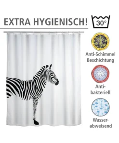Wenko Anti-Schimmel Duschvorhang Wild In Weiß, Schwarz 16 Wenko Anti-Schimmel Duschvorhang Wild In Weiß, Schwarz -Relaxdays Verkaufsshop wenko anti schimmel duschvorhang wild in weiss schwarz 2