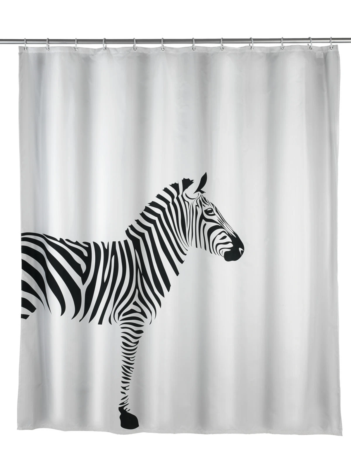 Wenko Anti-Schimmel Duschvorhang Wild In Weiß, Schwarz 8 Wenko Anti-Schimmel Duschvorhang Wild In Weiß, Schwarz – Bild 8