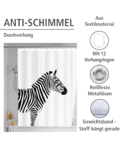 Wenko Anti-Schimmel Duschvorhang Wild In Weiß, Schwarz 22 Wenko Anti-Schimmel Duschvorhang Wild In Weiß, Schwarz -Relaxdays Verkaufsshop wenko anti schimmel duschvorhang wild in weiss schwarz 8