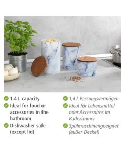 Wenko Aufbewahrungsdose Mio 1,4 L In Blau -Relaxdays Verkaufsshop wenko aufbewahrungsdose mio 1 4 l in blau 2