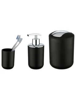 Wenko Bad-Accessoire-Set Brasil Schwarz 3-teilig In Schwarz -Relaxdays Verkaufsshop wenko bad accessoire set brasil schwarz 3 teilig in schwarz 8