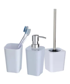 Wenko Bad-Accessoire Set Candy White 3-teilig In Weiß