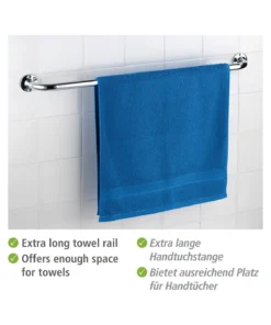 Wenko Badetuchstange Basic 80 Cm In Glänzend -Relaxdays Verkaufsshop wenko badetuchstange basic 80 cm in glanzend 7