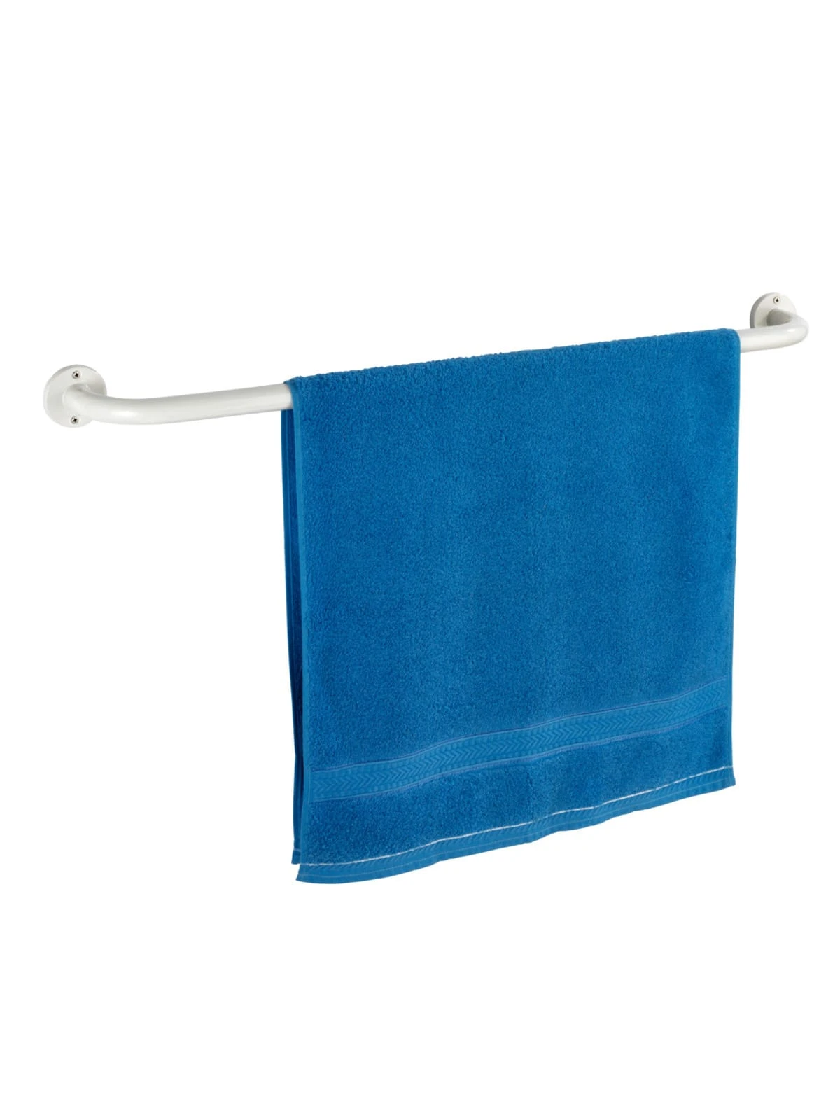 Wenko Badetuchstange Basic 80 Cm Weiß In Weiß 2 Wenko Badetuchstange Basic 80 Cm Weiß In Weiß – Bild 2