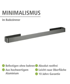 Wenko Badetuchstange Montella In Grau -Relaxdays Verkaufsshop wenko badetuchstange montella in grau 2