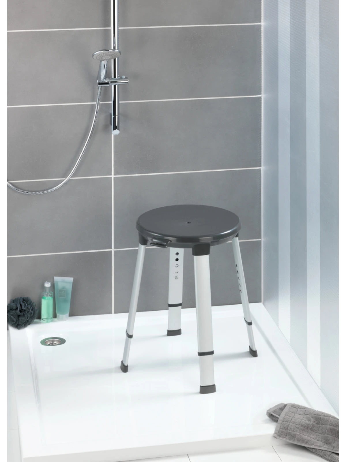 Wenko Badhocker Drehbar Secura Premium In Grau, Anthrazit 13 Wenko Badhocker Drehbar Secura Premium In Grau, Anthrazit – Bild 13