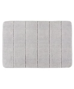 Wenko Badteppich Steps Light Grey, 60 X 90 Cm In Grau