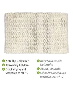 Wenko Badteppich Urdu Ecru 60 X 90 Cm In Ecru -Relaxdays Verkaufsshop wenko badteppich urdu ecru 60 x 90 cm in ecru 2