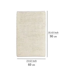 Wenko Badteppich Urdu Ecru 60 X 90 Cm In Ecru -Relaxdays Verkaufsshop wenko badteppich urdu ecru 60 x 90 cm in ecru 3