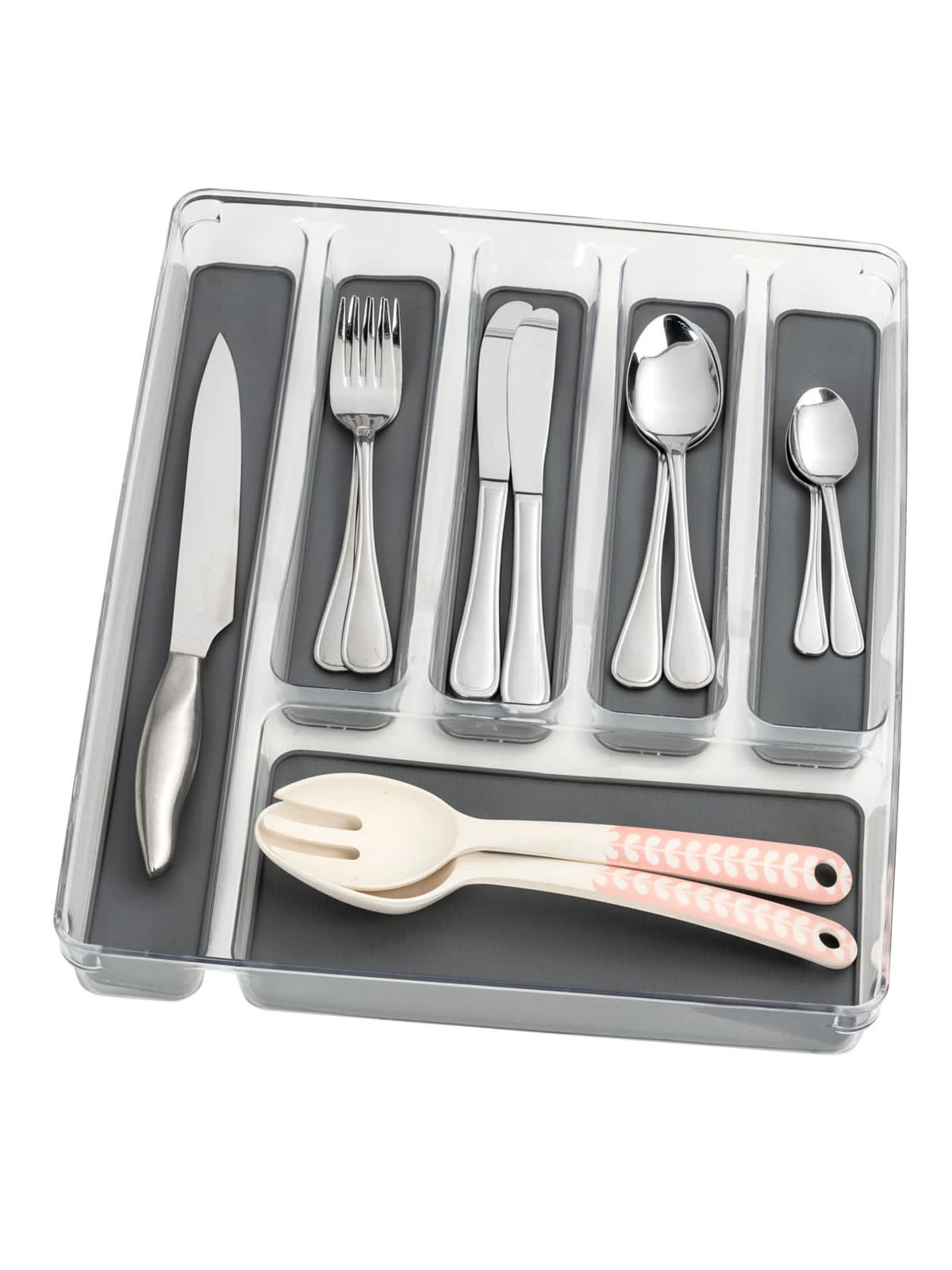 Wenko Besteckkasten 6 Fächer In Transparent 2 Wenko Besteckkasten 6 Fächer In Transparent – Bild 2