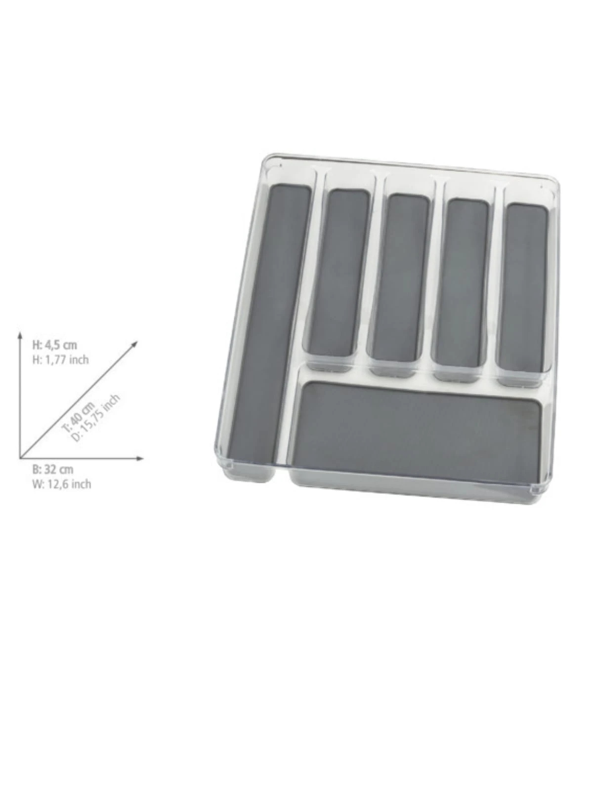 Wenko Besteckkasten 6 Fächer In Transparent 5 Wenko Besteckkasten 6 Fächer In Transparent – Bild 5