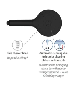Wenko Duschkopf Automatic Cleaning Schwarz In Schwarz -Relaxdays Verkaufsshop wenko duschkopf automatic cleaning schwarz in schwarz 11