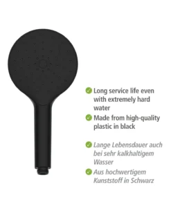 Wenko Duschkopf Automatic Cleaning Schwarz In Schwarz -Relaxdays Verkaufsshop wenko duschkopf automatic cleaning schwarz in schwarz 14