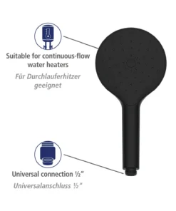 Wenko Duschkopf Automatic Cleaning Schwarz In Schwarz -Relaxdays Verkaufsshop wenko duschkopf automatic cleaning schwarz in schwarz 3