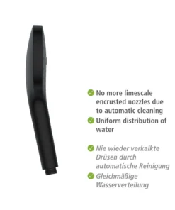 Wenko Duschkopf Automatic Cleaning Schwarz In Schwarz -Relaxdays Verkaufsshop wenko duschkopf automatic cleaning schwarz in schwarz 4