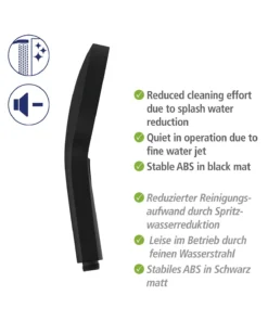 Wenko Duschkopf Softwater Schwarz Matt In Schwarz -Relaxdays Verkaufsshop wenko duschkopf softwater schwarz matt in schwarz 14