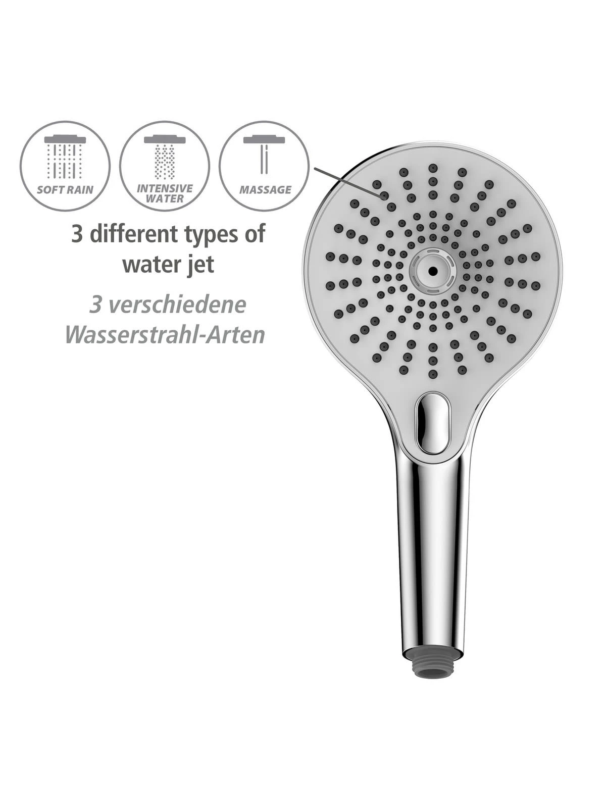 Wenko Duschkopf Ultimate Shower Chrom/Weiß In Silber 17 Wenko Duschkopf Ultimate Shower Chrom/Weiß In Silber – Bild 17