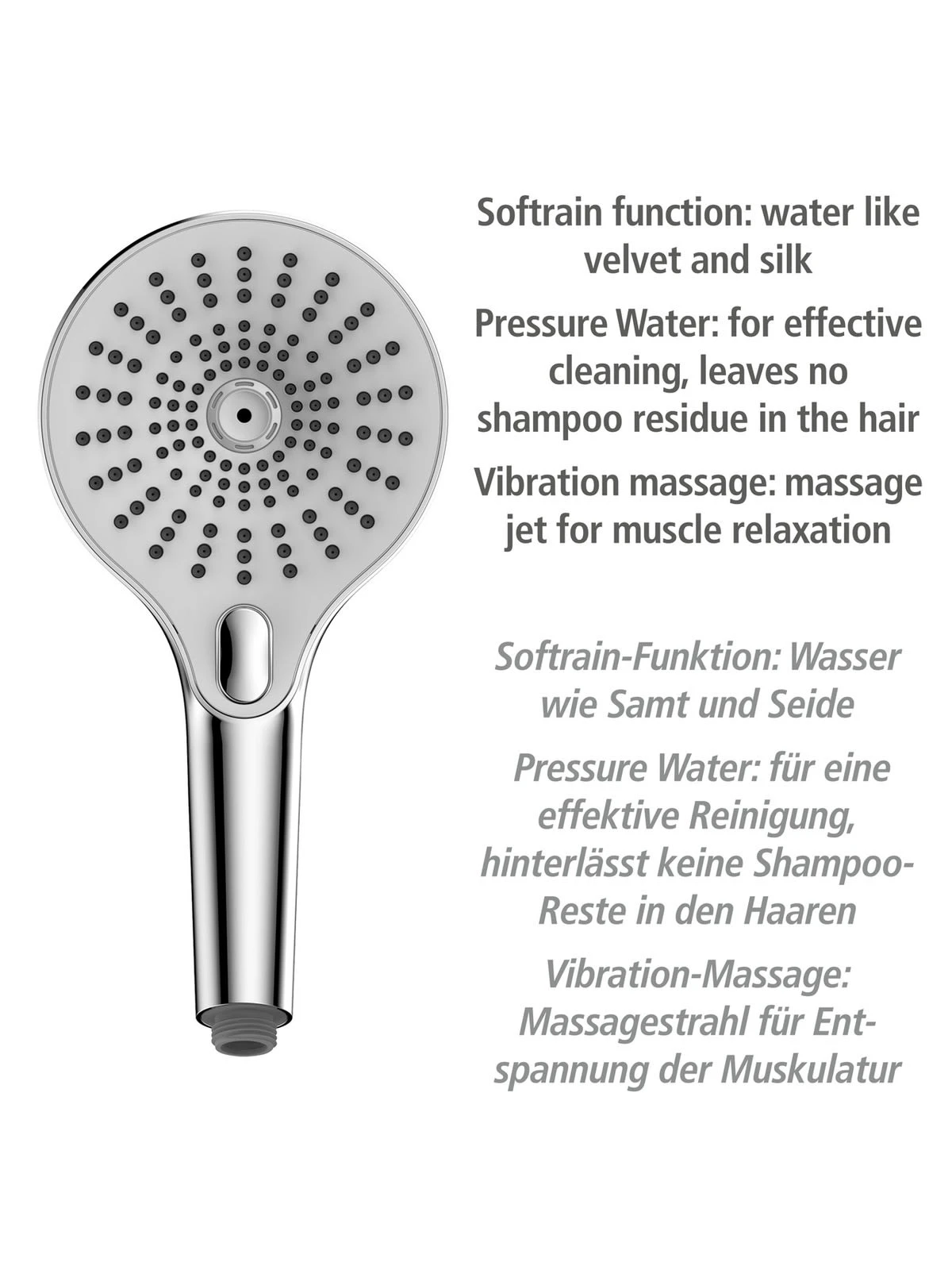 Wenko Duschkopf Ultimate Shower Chrom/Weiß In Silber 5 Wenko Duschkopf Ultimate Shower Chrom/Weiß In Silber – Bild 5