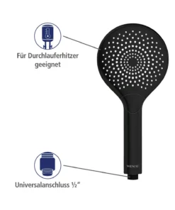 Wenko Duschkopf Watersaving Schwarz Matt In Schwarz -Relaxdays Verkaufsshop wenko duschkopf watersaving schwarz matt in schwarz 32