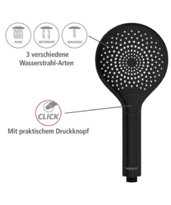 Wenko Duschkopf Watersaving Schwarz Matt In Schwarz -Relaxdays Verkaufsshop wenko duschkopf watersaving schwarz matt in schwarz 42