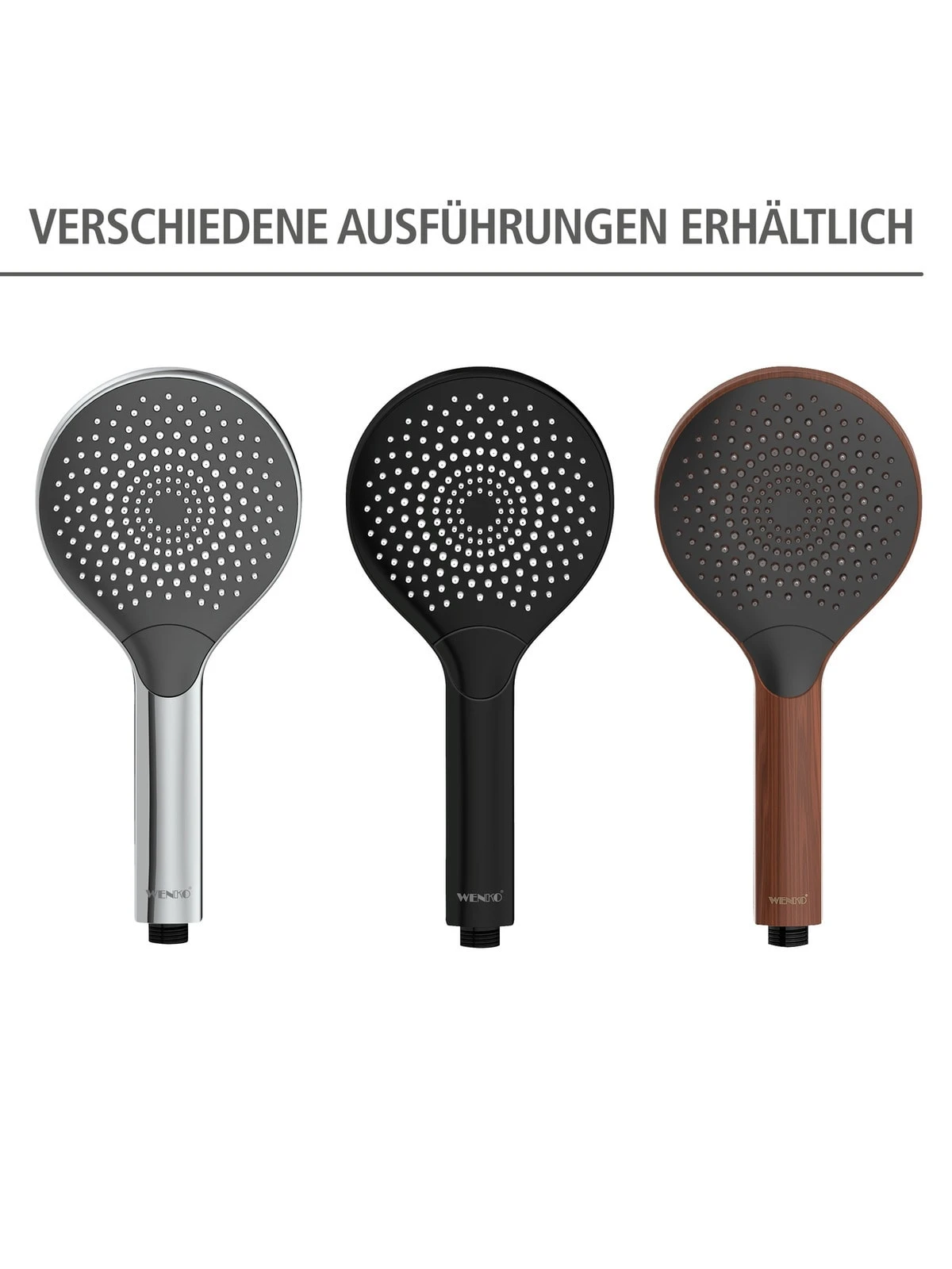 Wenko Duschkopf Watersaving Wood In Braun 21 Wenko Duschkopf Watersaving Wood In Braun – Bild 21