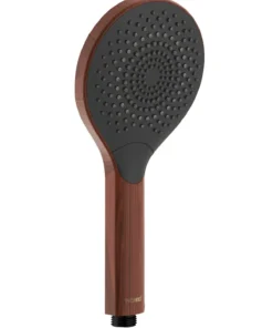 Wenko Duschkopf Watersaving Wood In Braun