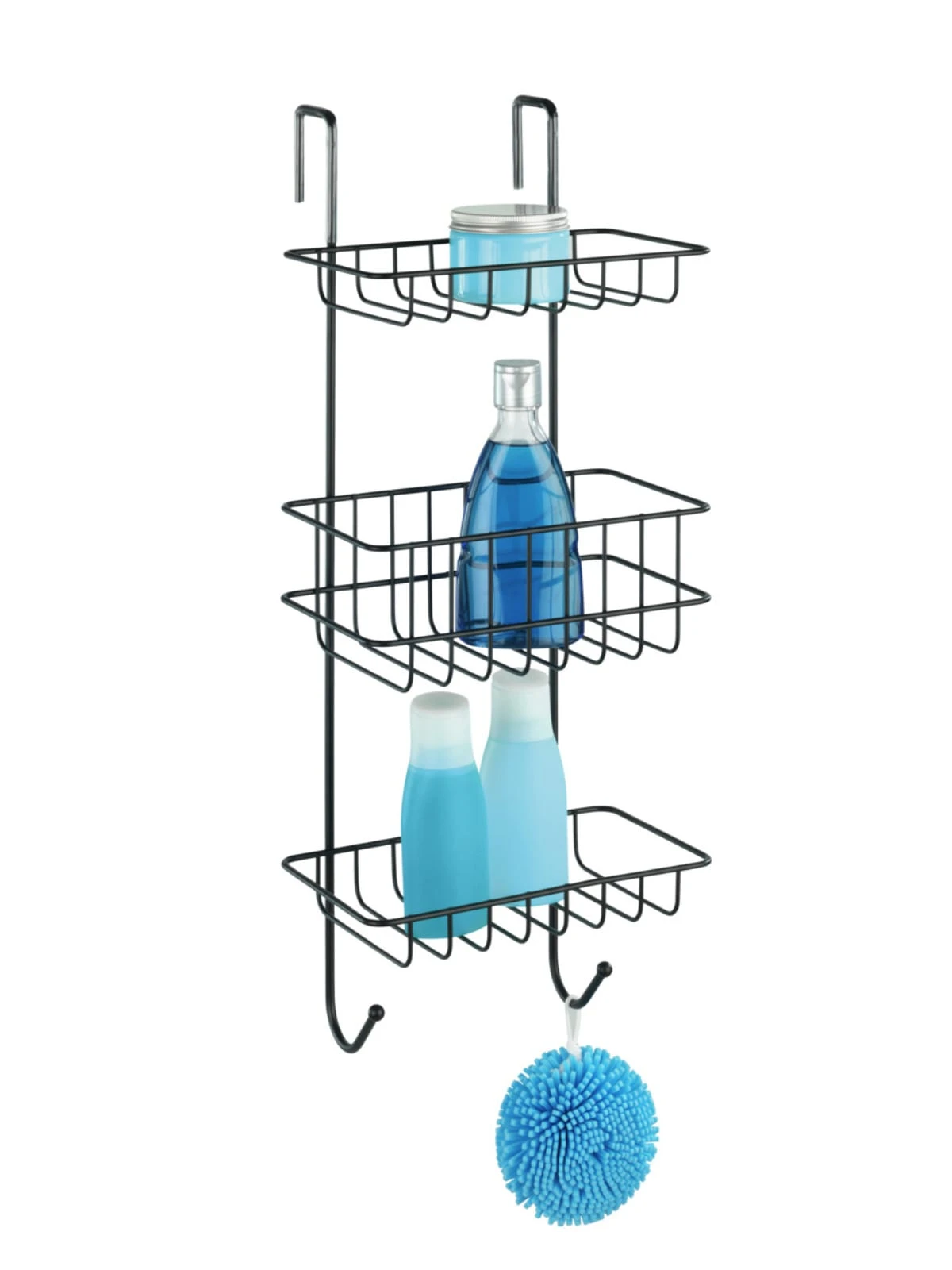 Wenko Duschregal Revigo Mit 3 Ablagen, Schwarz In Schwarz 2 Wenko Duschregal Revigo Mit 3 Ablagen, Schwarz In Schwarz – Bild 2