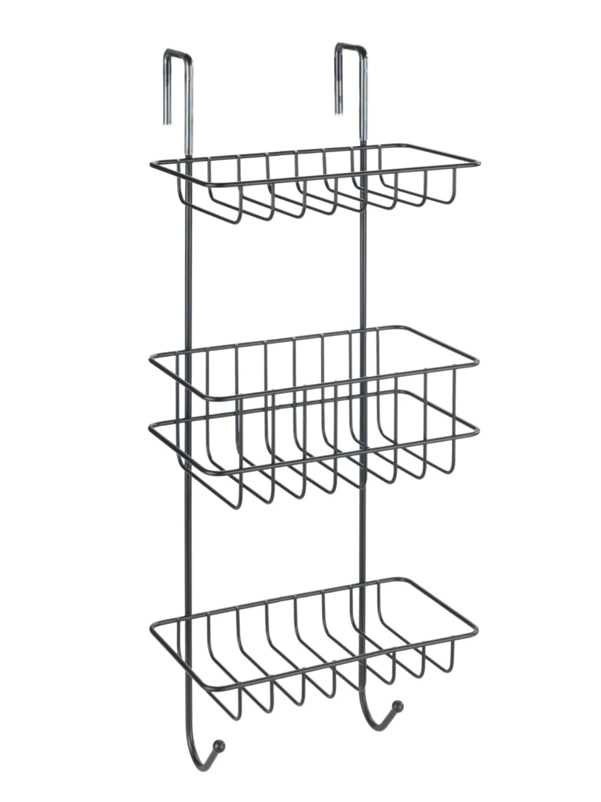 Wenko Duschregal Revigo Mit 3 Ablagen, Schwarz In Schwarz 1 Wenko Duschregal Revigo Mit 3 Ablagen, Schwarz In Schwarz