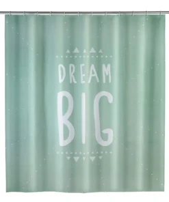 Wenko Duschvorhang Dream Big In Grün, Weiß, Minzgrün 6 Wenko Duschvorhang Dream Big In Grün, Weiß, Minzgrün -Relaxdays Verkaufsshop wenko duschvorhang dream big in grun weiss minzgrun 2