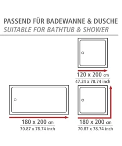 Wenko Duschvorhang Portugal -Relaxdays Verkaufsshop wenko duschvorhang portugal 3