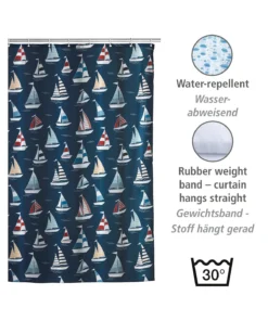 Wenko Duschvorhang Regatta -Relaxdays Verkaufsshop wenko duschvorhang regatta 2