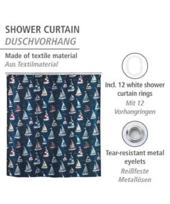 Wenko Duschvorhang Regatta -Relaxdays Verkaufsshop wenko duschvorhang regatta 7