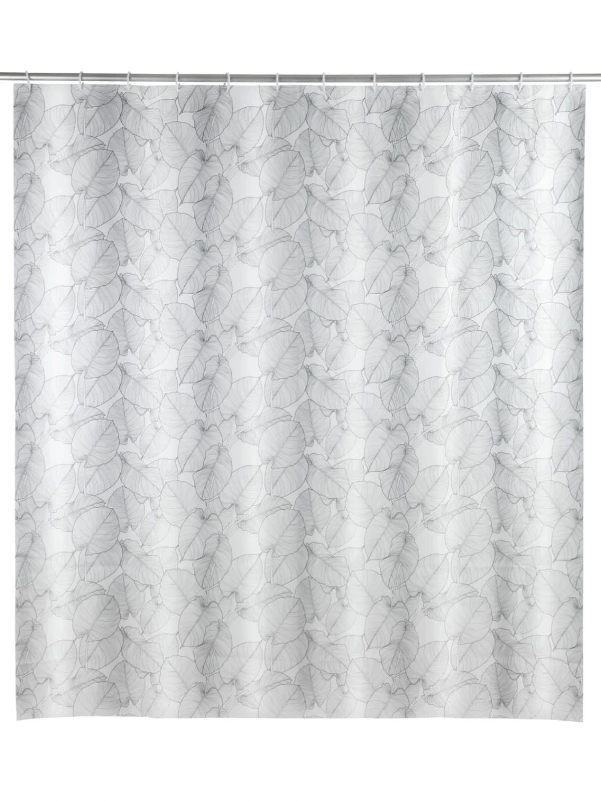 Wenko Duschvorhang Samoa In Schwaz, Weiß 1 Wenko Duschvorhang Samoa In Schwaz, Weiß
