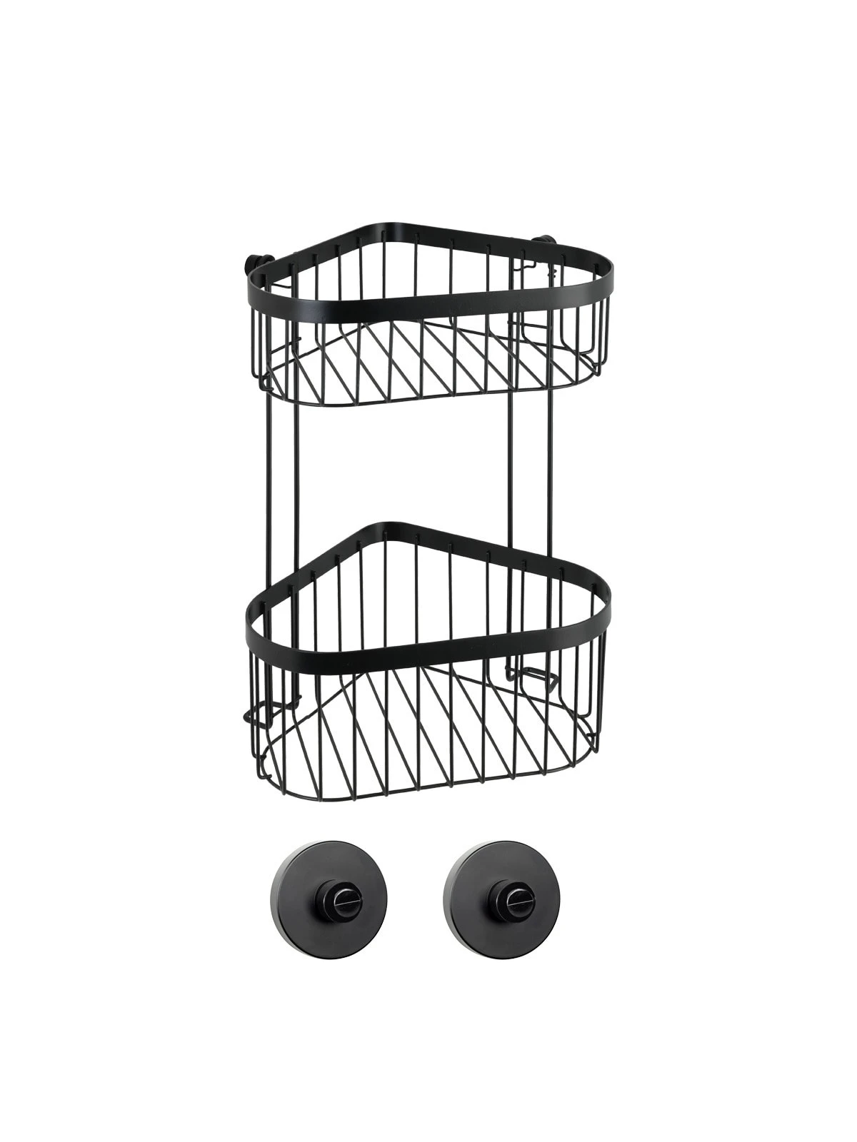 Wenko Eckregal 2 Etagen Classic Plus Black Mit Vacuum-Loc® Adapter In Schwarz 9 Wenko Eckregal 2 Etagen Classic Plus Black Mit Vacuum-Loc® Adapter In Schwarz – Bild 9