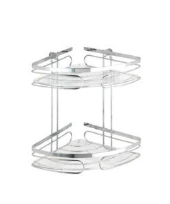 Wenko Eckregal 2 Etagen Premium Edelstahl In Glänzend -Relaxdays Verkaufsshop wenko eckregal 2 etagen premium edelstahl in glanzend 5